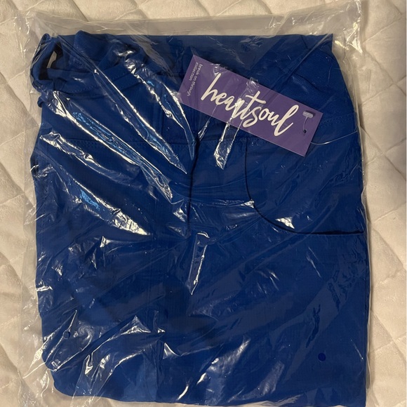 NWT Large Royal HeartSoul Break on Through Drawstring Jogger Scrub Pants - Picture 2 of 3